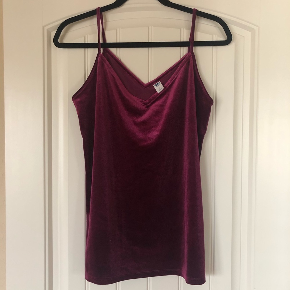 Old navy velvet spaghetti strap top